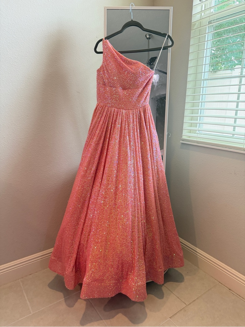 Sherri Hill Coral Gown Size 0